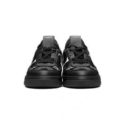 Shop Valentino Black  Garavani Vltn Sneakers In 0no Nero/ne
