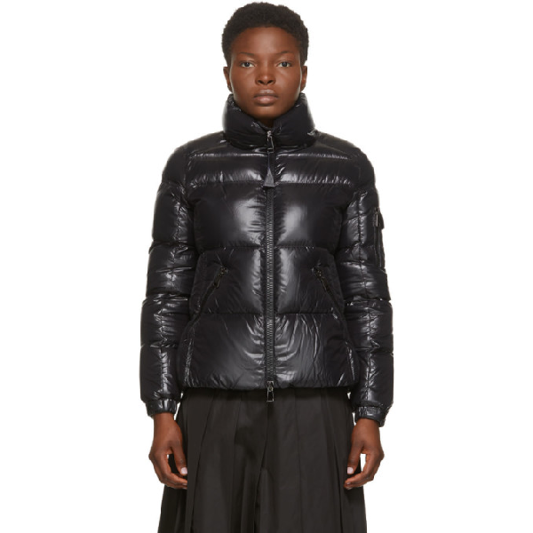 moncler coat black shiny