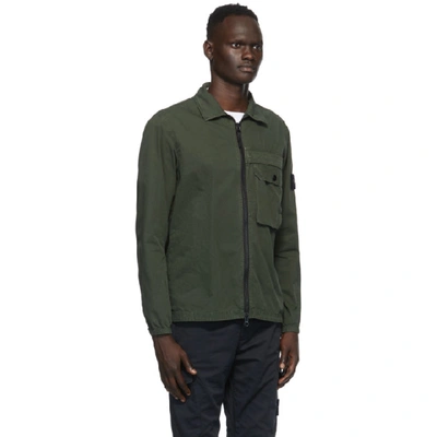 Stone island brush hot sale canvas jacket