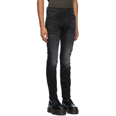 Shop R13 Black Skate Jeans In Gabi Black