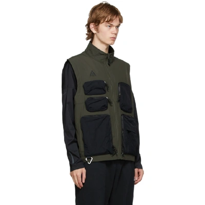 Shop Nike Acg Khaki Cargo Vest In 325 Cargo K