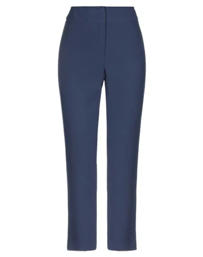 Shop Armani Collezioni Pants In Bright Blue