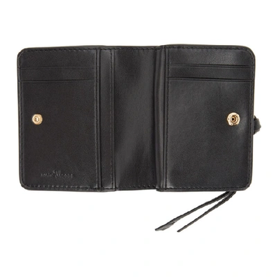 Shop Marc Jacobs Black Mini Softshot Compact Wallet In 001 Black