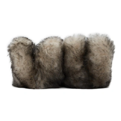 Shop Vetements White Hug Me Bear Slippers