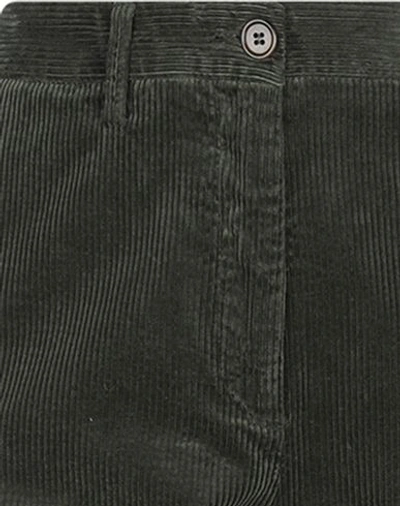 Shop Aspesi Casual Pants In Dark Green