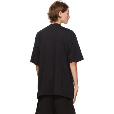 Shop Balenciaga Black 'gym Wear' Graphic T-shirt In 1000black