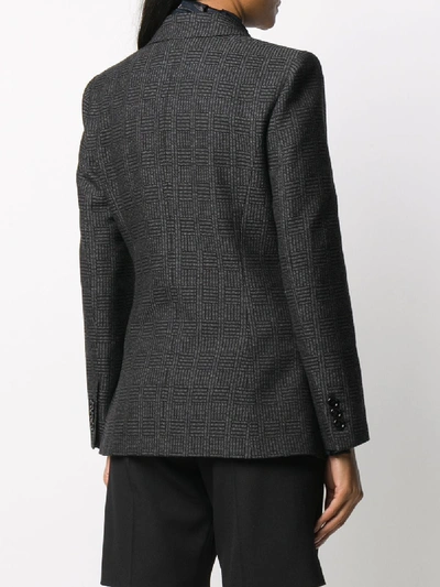 Shop Fendi Wool Jacket In Grey