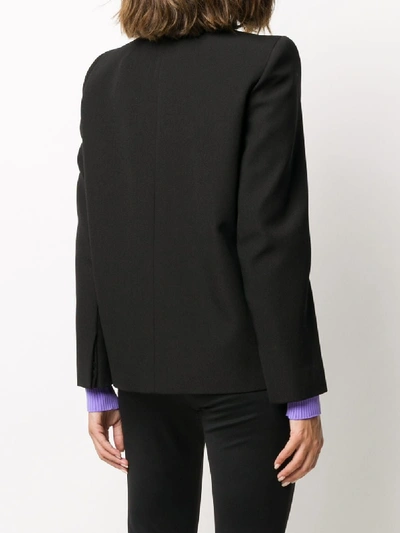 Shop Balenciaga Wool Blazer In Black