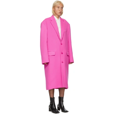 Balenciaga pink coat sale