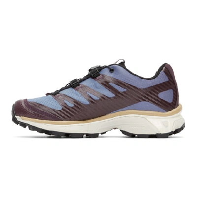 Shop Salomon Blue & Purple Xt-4 Advanced Sneakers In Cadet/ Cope