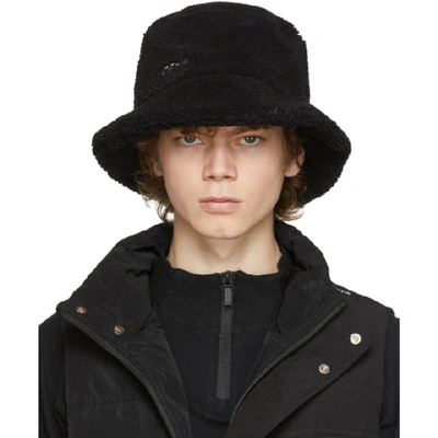 Shop C2h4 Black Fleece Bucket Hat