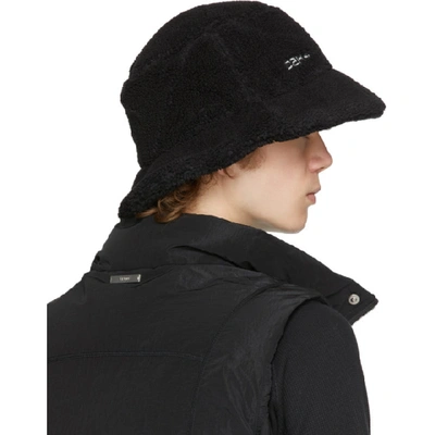 Shop C2h4 Black Fleece Bucket Hat