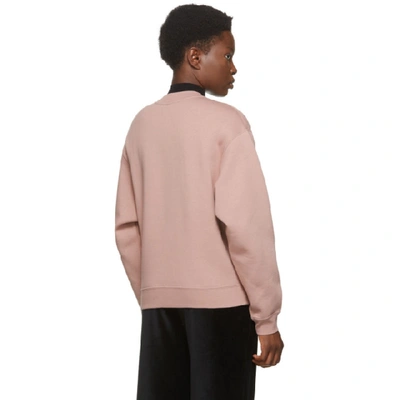 Shop Alexander Wang T Pink Foundation Terry Sweatshirt In 260 Rose Be