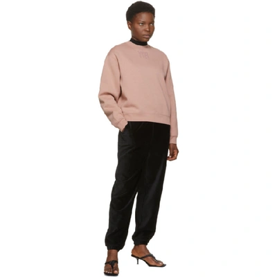 Shop Alexander Wang T Pink Foundation Terry Sweatshirt In 260 Rose Be