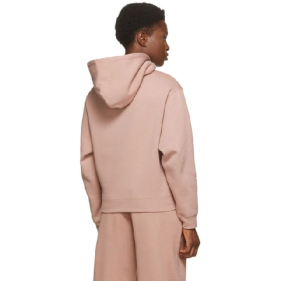 Shop Alexander Wang T Alexanderwang.t Pink Foundation Terry Hoodie In 260 Rose Be