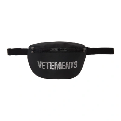 Shop Vetements Black Strass Pouch