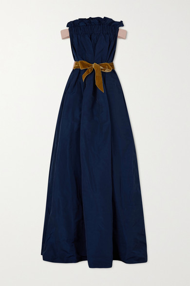 taffeta maxi dress