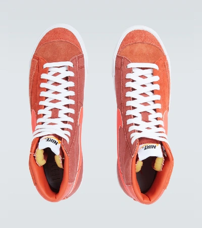 Shop Nike Blazer '77 Vintage Suede Sneakers In Orange
