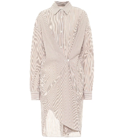 Shop Isabel Marant Étoile Seen Cotton Shirt Dress In Beige