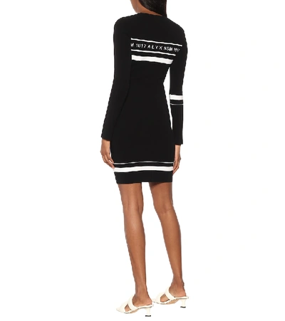 Shop Alyx Logo Minidress In Black