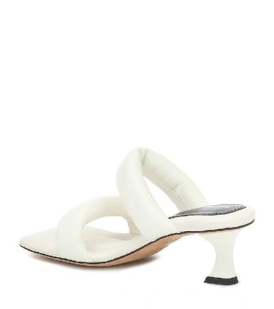 Shop Proenza Schouler Leather Sandals In White