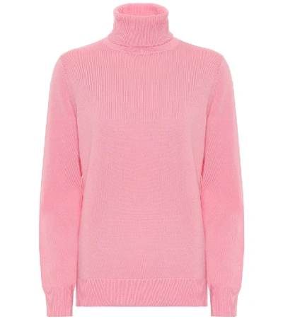 Shop Apc Sandra Merino Wool Sweater In Pink