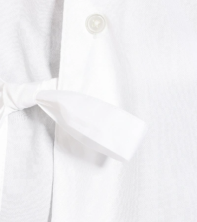 Shop Ann Demeulemeester Cotton Poplin Shirt In White