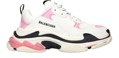 Shop Balenciaga Triple S Sneaker In Pink White Black