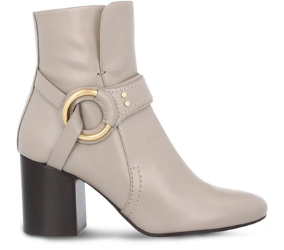 Shop Chloé Demi Ankle Boots In Motty Grey