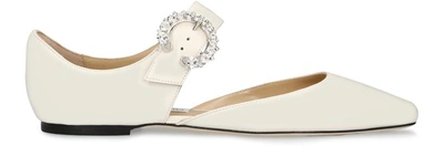 Shop Jimmy Choo Gin Ballerinas In Latte