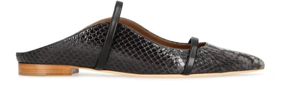 Shop Malone Souliers Maureen Ballet Flats In Dark Grey Black