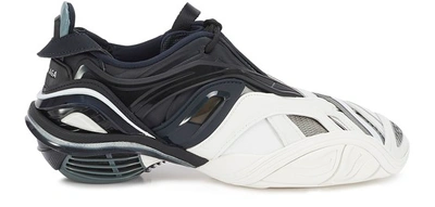 Shop Balenciaga Tyrex Sneakers In Black White