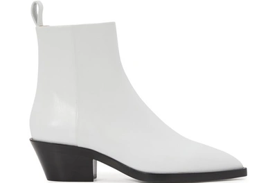 Shop Jil Sander Pointed Toe Boots In White