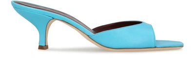 Shop Staud Gene Sandals In Bright Blue