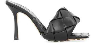 Shop Bottega Veneta Lido Sandals In Black