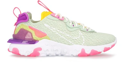 Shop Nike React Vision Sneakers In Pistachio Frost White Purple