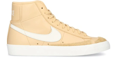 Shop Nike Sneakers Blazer In Canvas White Canvas