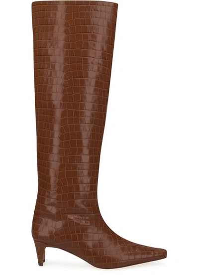 Shop Staud Wally Boots In Saddle Croc