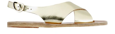 Shop Ancient Greek Sandals Maria Sandals In Mirror Platinum