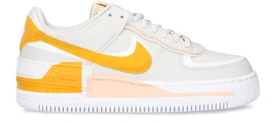 Shop Nike Air Force 1 Shadow Sneakers In Vast Grey/pollen Rise