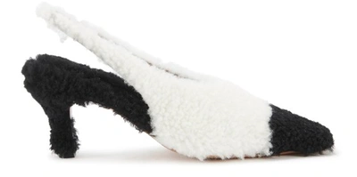 Shop Marni Sandals In Black Natural White