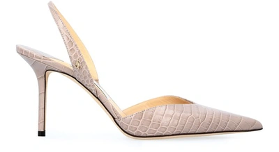 Shop Jimmy Choo Thandi 85 Mules In Sand