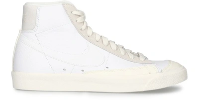 Shop Nike Blazer Mid Vintage 77 Sneakers In White Sail Platinum