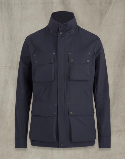 Shop Belstaff Trialmaster Evo Jacket In Navy