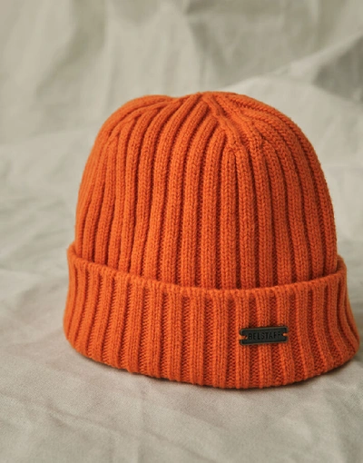 Shop Belstaff Watch Hat In Orange