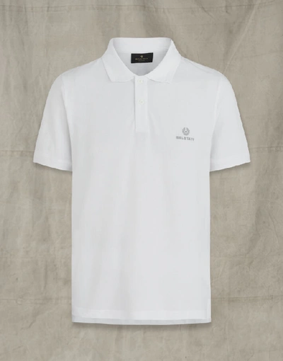 Shop Belstaff Short Sleeved Polo In White