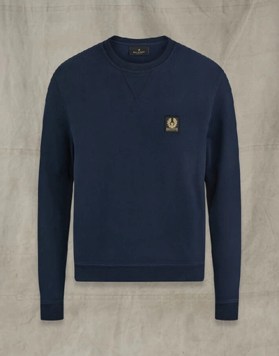 Shop Belstaff Sweatshirt In Navy