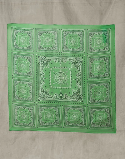 Shop Belstaff Playing Card Scarf In Green