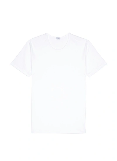 Shop Zimmerli '286 Sea Island' Cotton Undershirt In White