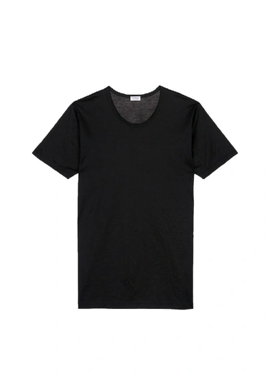 Shop Zimmerli '252 Royal Classic' Cotton Undershirt In Black